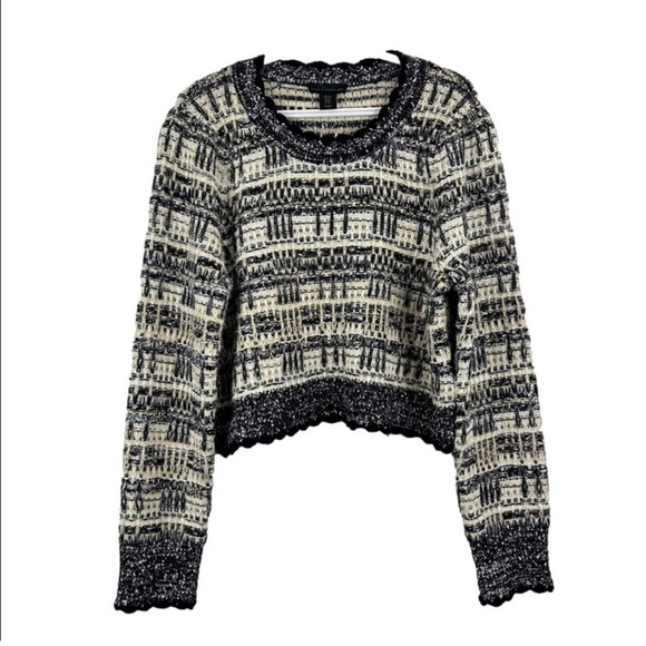 House Of Harlow Scallop Hem Sweater XL - Picture 2 of 5